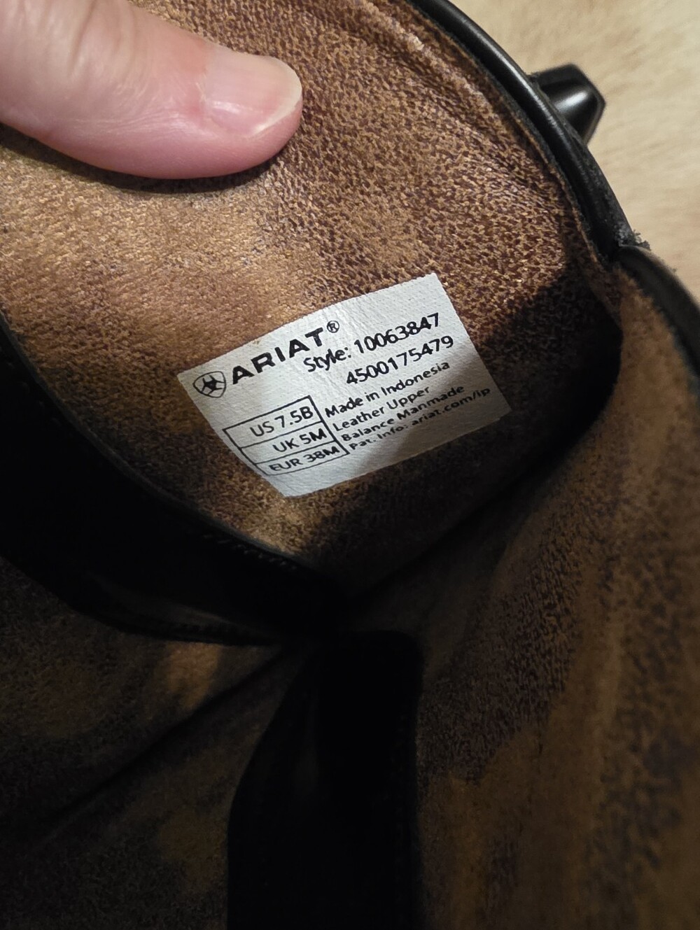 Ariat Women Taytum X Toe Western Boot Glossy Black, Size 7.5, NWOT - Picture 14 of 16